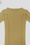 BASERANGE Ribbed cotton base layer top TTOL-RB-AU23 lime green